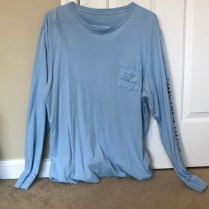 Men’s Blue Vineyard Vines Long Sleeved T Shirt- L